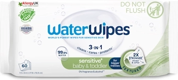 WaterWipes baby & toddler 3v1 mitrās salvetes 60 gab.