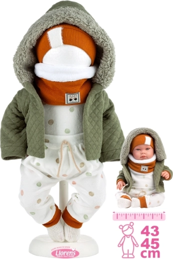 Apģērbs lellei New Born 43–45 cm – 6 daļu komplekts