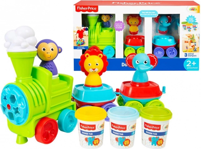 Fisher-Price vilcieniņš ar plastilīnu, 3 krāsas