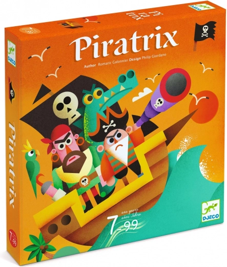 Piratrix galda spēle bērniem ar pirātiem