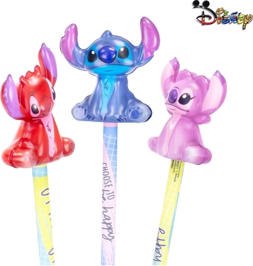 Mīksts spiežams uzgalis zīmulim Disney Stitch - 1 gab.