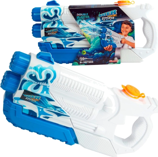 Ūdens pistole SIMBA Waterzone Storm Double Blaster ar dubulto strūklu