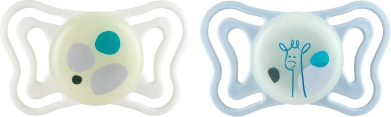 Chicco Physioforma Light silicone orthodontic pacifiers neutral 2–6 months, 2 pcs
