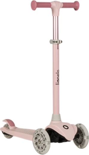 Children's three-wheeled scooter LIONELO Jessy Pink Rose with LED wheels
