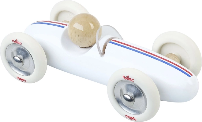 Vilac koka automašīna Grand Prix vintage stilā, balta
