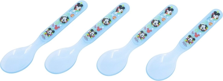 Stor bērnu karotīšu komplekts Mickey Mouse - 4 gab.