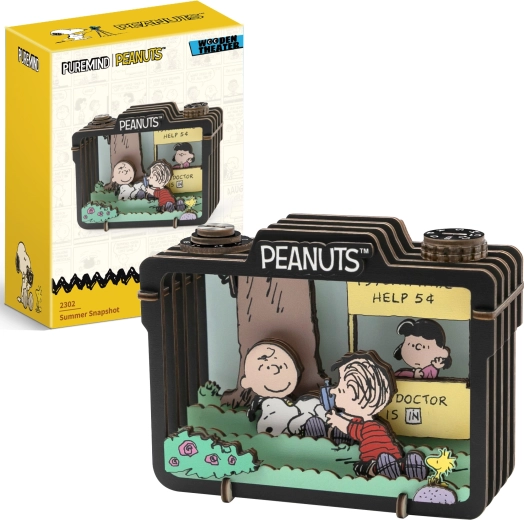 Puremind koka 3D modelis PEANUTS Snoopy – vasaras aina Summer Snapshot