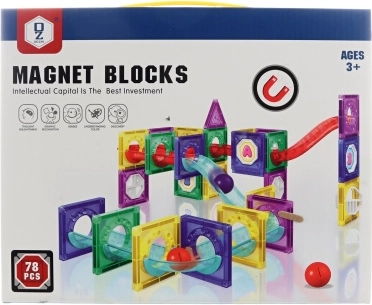Magnetic Marble Run 78 Pieces