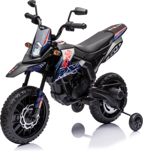 Bērnu elektriskais motocikls APRILIA RX, zils