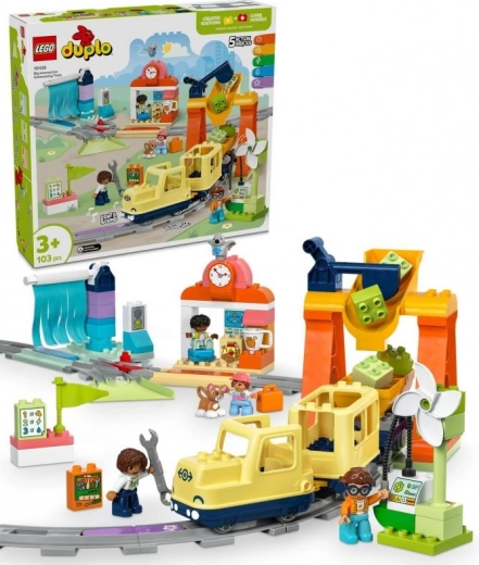 LEGO® DUPLO® 10428 Lielais interaktīvais kopienas vilciens
