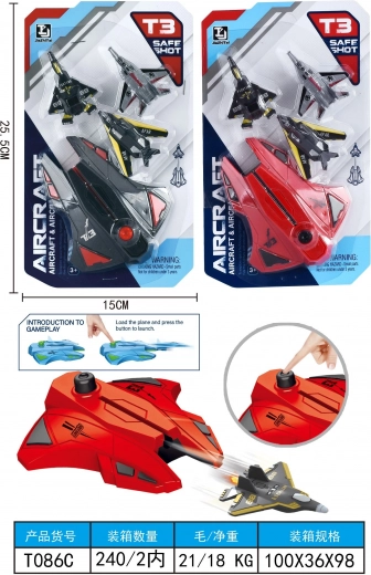 Fighter Jets with Launching Hangar Set