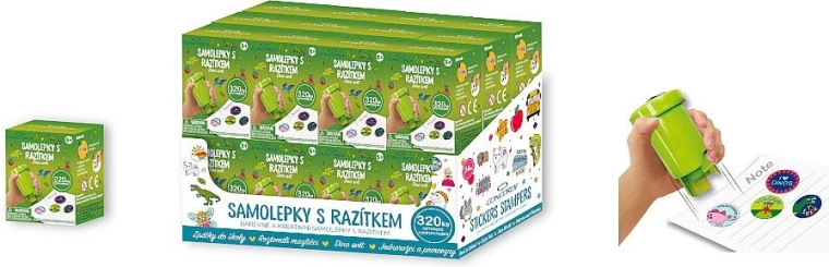 Uzlīmes ar zīmoglenti CONCORDE Dino pasaule – komplekts 320 gab.