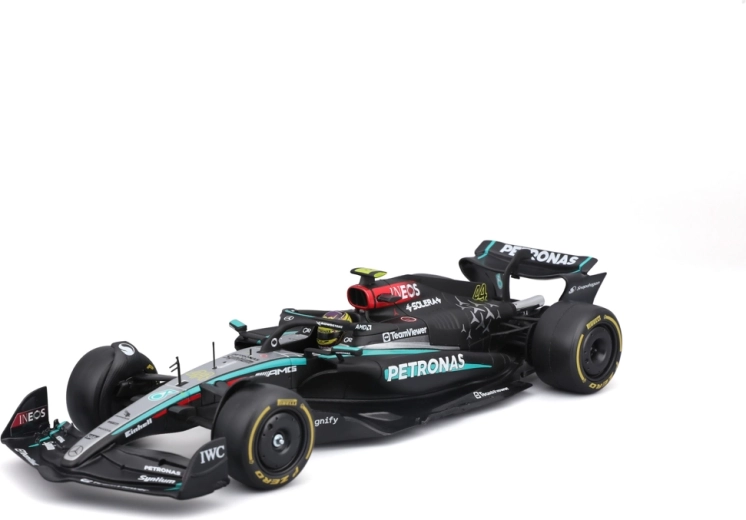 Bburago Racing modeļa komplekts F1 formulai Mercedes‑AMG Petronas W15 2024 #44 Lewis Hamilton 1:24