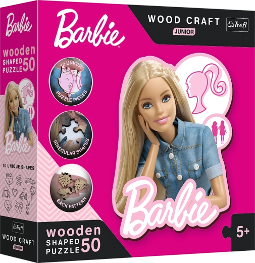Koka puzle Barbie bērniem (50 gab.)