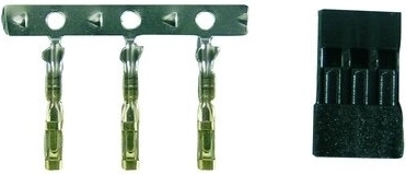 JR Servo Connector Set with Gold-Plated Contacts
