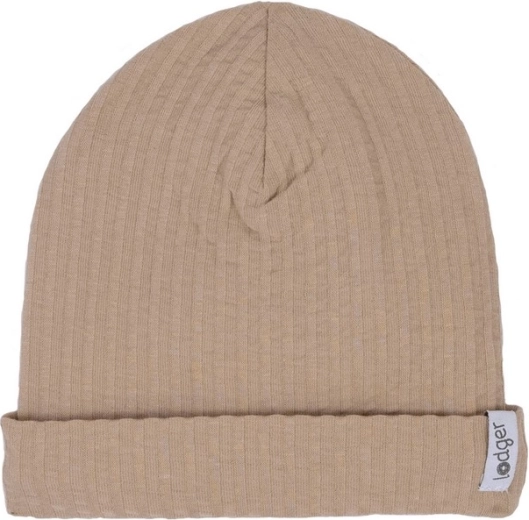 Lodger Beanie Seersucker bēša cepure 6–12 mēneši