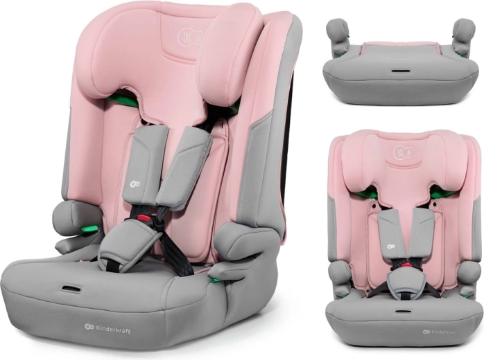 Kinderkraft I-comfy i-Size autokrēsliņš 76–150 cm rozā