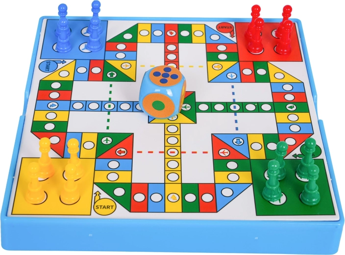 Krāsainas figūriņas un pārskatāma spēles laukuma dēlis