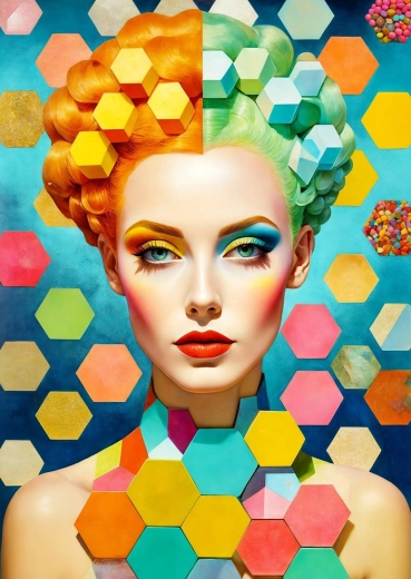 ENJOY Puzzle Hexagonal Portrait 1000 Pieces