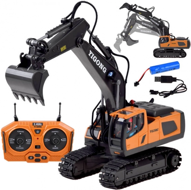 RC kāpurķēžu ekskavators ar tālvadību 2,4 GHz