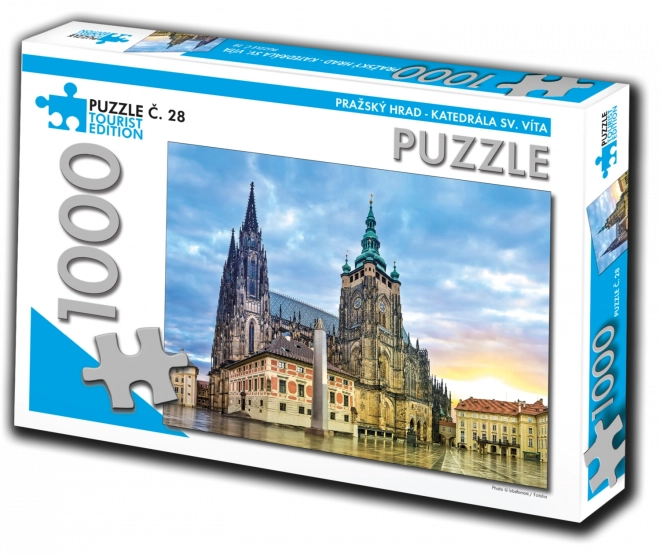 Tūristu sērija: puzle Sv. Vita katedrāle, Prāga, 1000 gabaliņi