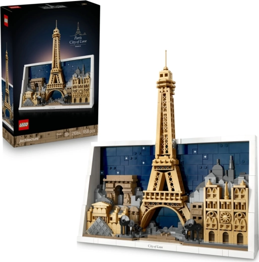 LEGO Architecture Parīze – mīlestības pilsētas konstruktors pieaugušajiem