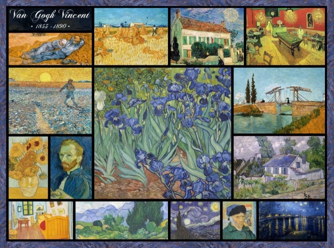 Vincent van Gogh collage puzzle 2000 pieces