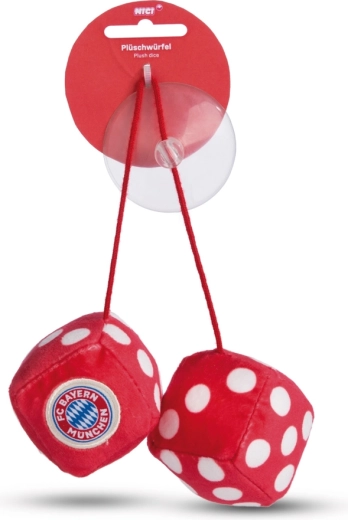 Nici Green plīša kauliņi automašīnai FC Bayern München 4 cm