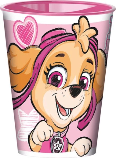Plastic Cup Paw Patrol 260 ml Pink
