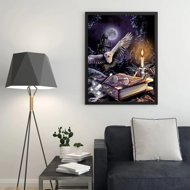 5D Diamond Painting Owl 30 × 40 cm - 1 piece