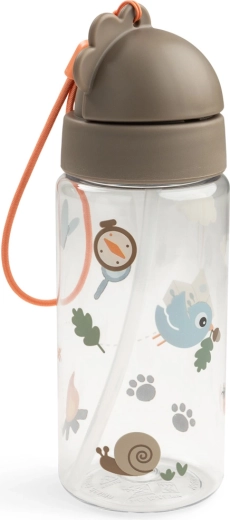 Done by Deer pudele ar salmiņu Tiny trails smilšu krāsā 350 ml