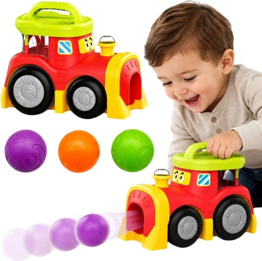 Woopie baby interaktīvais vilcieniņš ar izlecošām bumbiņām