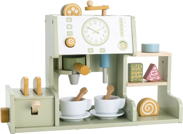 2Kids Toys wooden coffee maker with toaster
