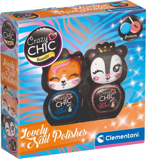 Clementoni Crazy Chic Beauty: nagu laku komplekts Lovely – Dubultais iepakojums
