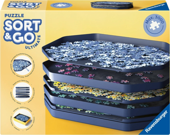 Ravensburger šķirošanas sistēma puzlēm Deluxe Sort & Go