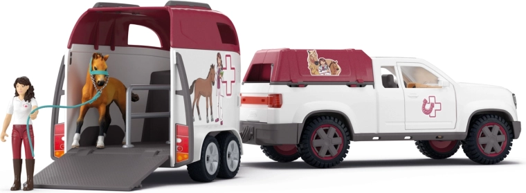 Detachable trailer for safe horse transport