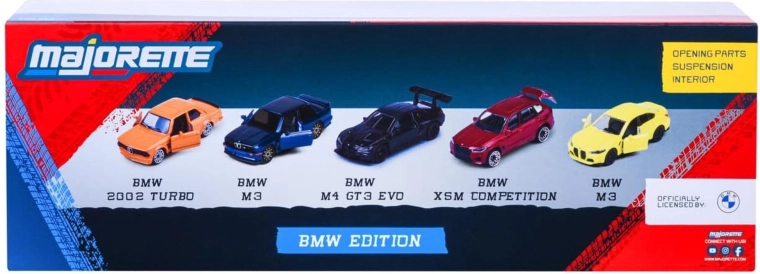 5 licencēti BMW vienā dāvanu komplektā