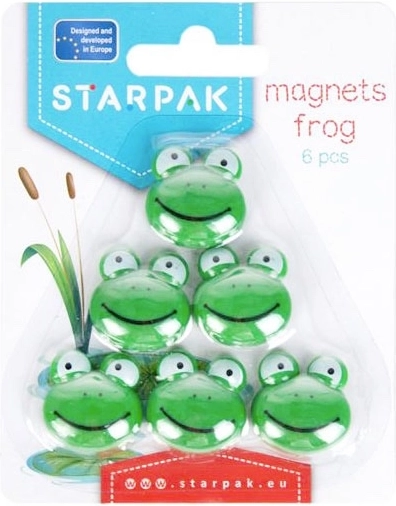 Magnēti ar vardēm, komplekts 6 gab.