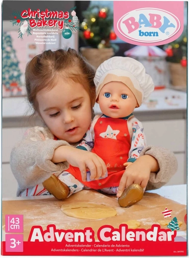 BABY born Adventes kalendārs 2026 ar piederumiem lellei 43 cm
