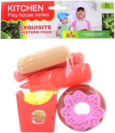 Plastmasas ēdienu komplekts bērnu rotaļu virtuvei