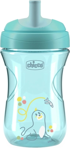 Chicco Advanced cup with straw spout, teal, 266 ml, 12m+