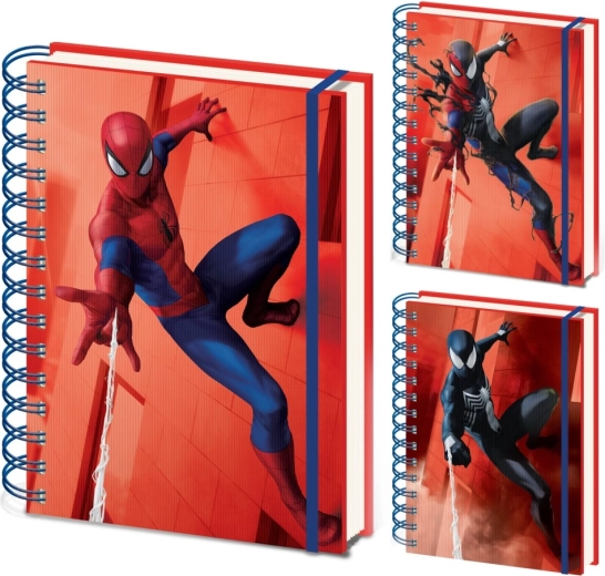 Spiderman lenticular A5 spiral notebook