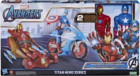 Marvel Avengers Titan Hero figūriņu komplekts ar transportlīdzekļiem