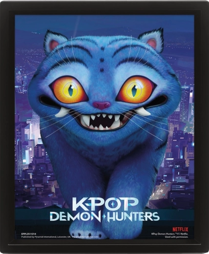 K-pop dēmonu mednieki 3D plakāts