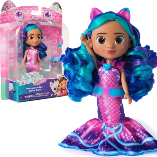 Komplekts Gabby's Dollhouse Movie mer-tastic Gabby – lelle ar piederumiem
