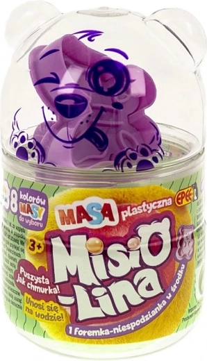 Misiolina viegla peldoša plastilīna – oranža, 60 g