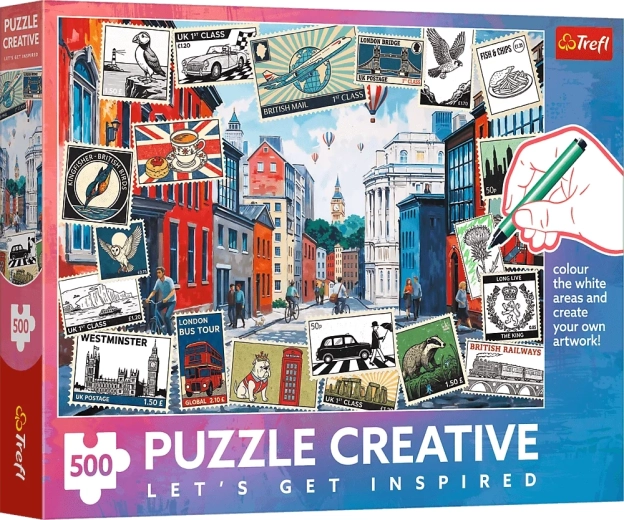 Puzzle TREFL Creative Sveicieni no Londonas 500 gabaliņi
