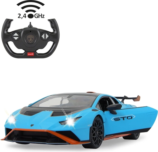 JAMARA Lamborghini Huracán STO ar tālvadības pulti 1:14, zils
