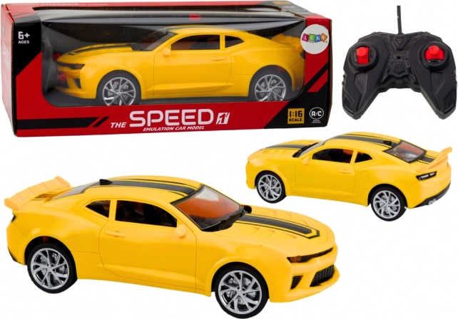 Ar tālvadību vadāms sporta auto 1:16 dzeltens
