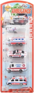 Rescue Vehicle Set – Ambulance, 5 Pieces